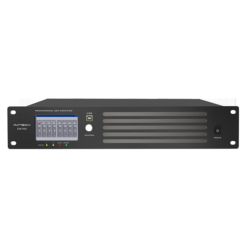 4ch 750 W zesilovač Dante DSP