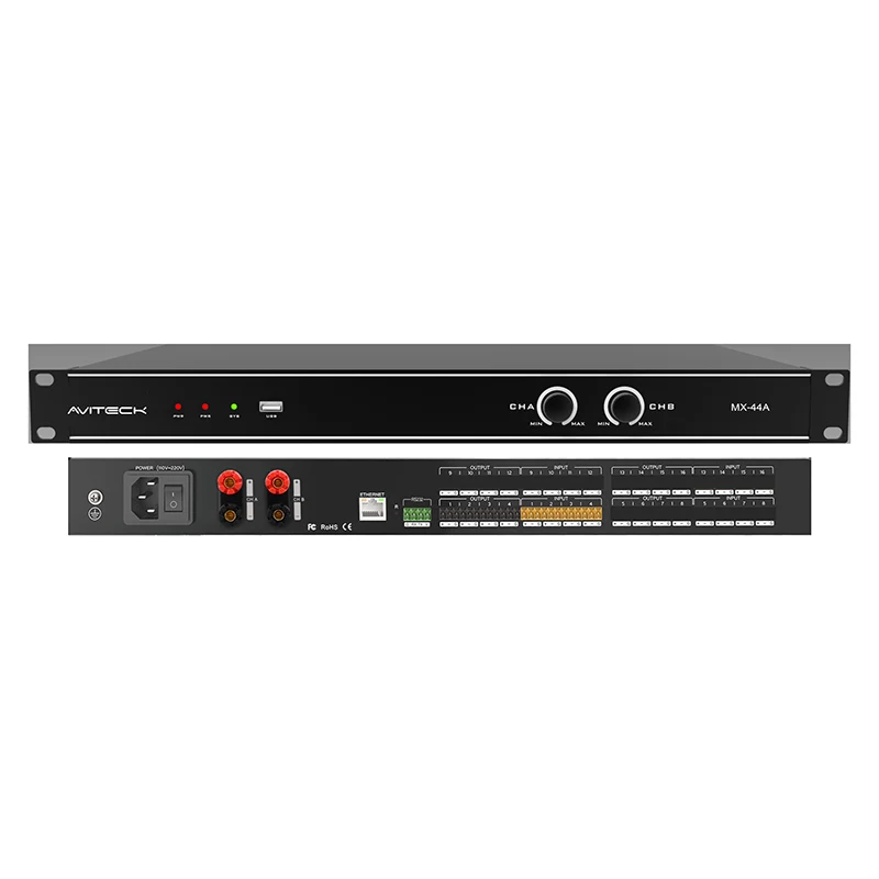 4CH DSP se zesilovačem 2x150W