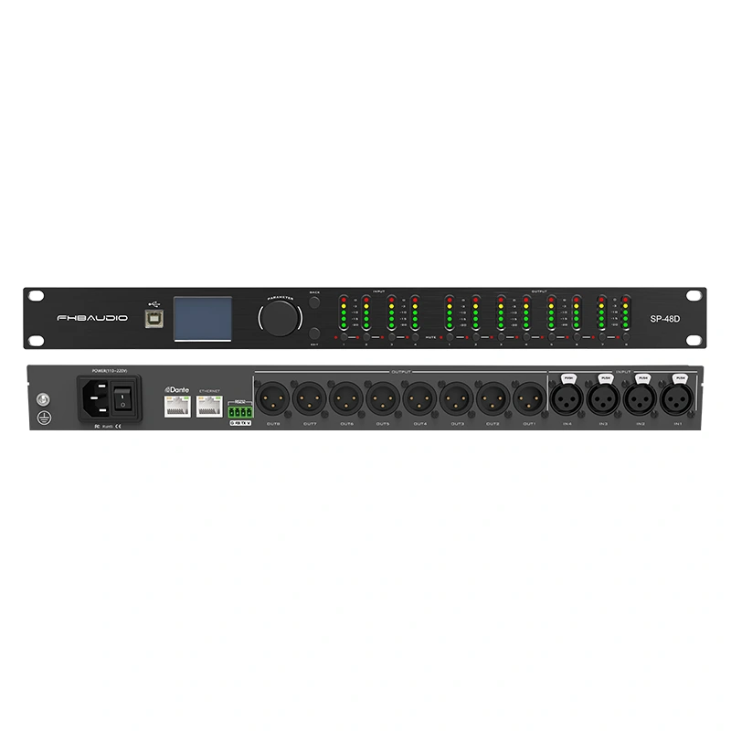 4in 8OUT DANTE SPEESER Správa Processor